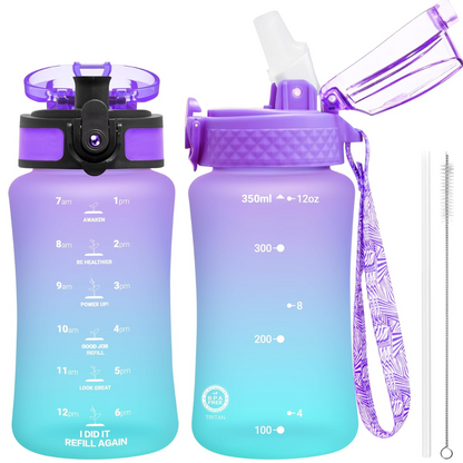 EcoFlow - Bouteille d'eau Tritan réutilisable avec paille