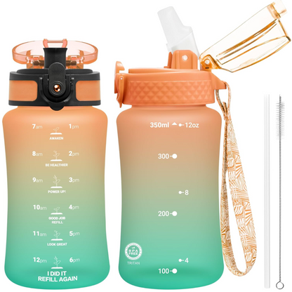 EcoFlow - Bouteille d'eau Tritan réutilisable avec paille