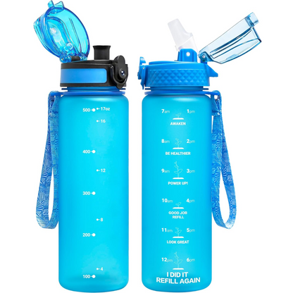 EcoFlow - Bouteille d'eau Tritan réutilisable avec paille
