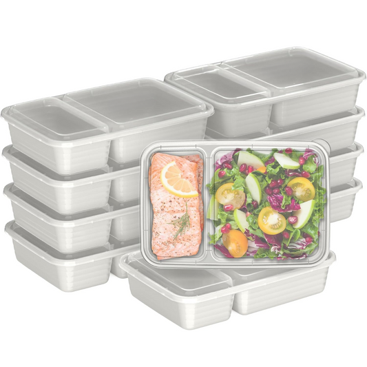 EcoBox - Ensemble de boîtes alimentaires durables à 2 compartiments
