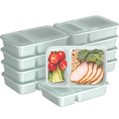 EcoBox - Ensemble de boîtes alimentaires durables à 2 compartiments