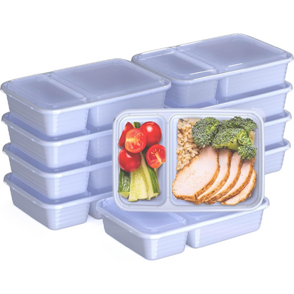 EcoBox - Ensemble de boîtes alimentaires durables à 2 compartiments