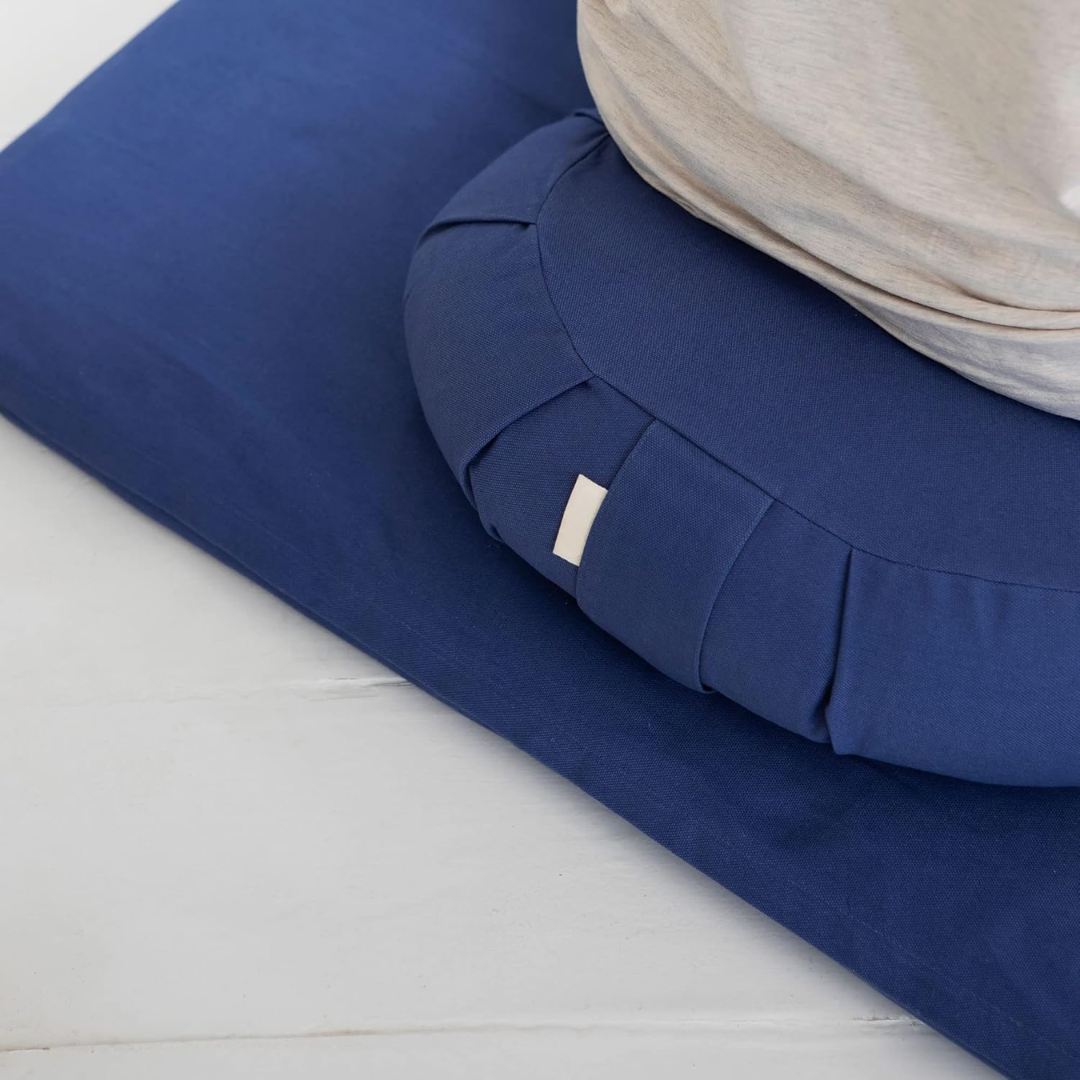 EcoCalm – Coussin de méditation incurvé en coton bio