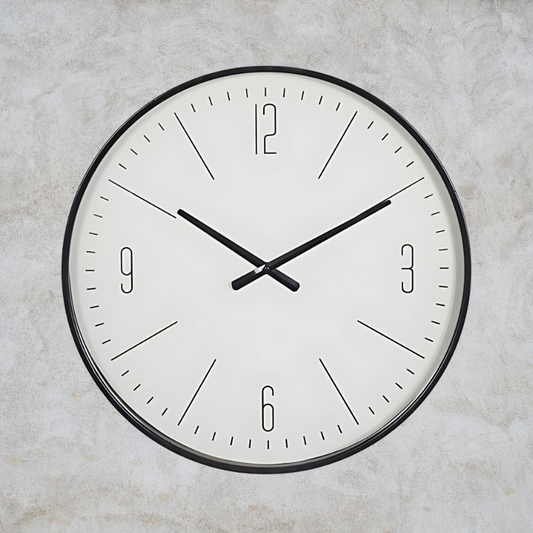 Horloge Murale en Verre Floroux | Noir Moderne pour Votre Maison