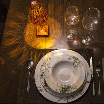 Floroux - Lampe de table en cristal acrylique