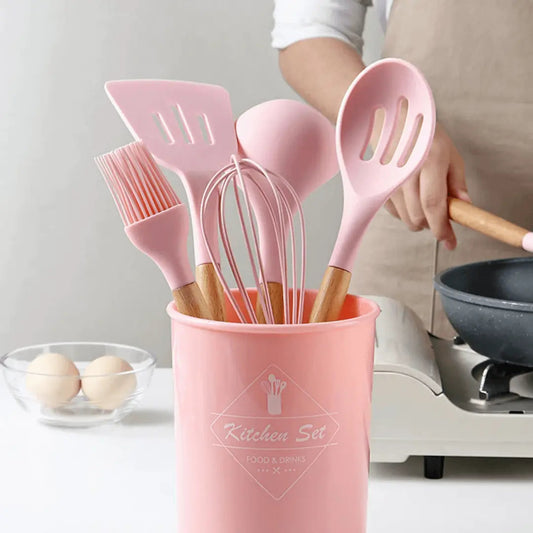FlexiChef – Ensemble d'ustensiles de cuisine en silicone durable