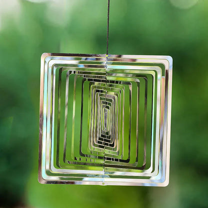 Floroux - Art du vent scintillant en acier inoxydable