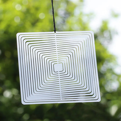 Floroux - Art du vent scintillant en acier inoxydable