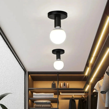 Floroux - Luminaire suspendu industriel vintage en métal