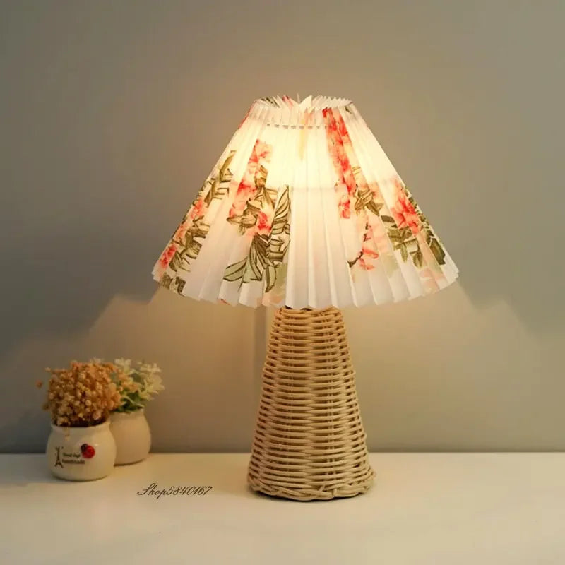 Floroux - Lampe de table vintage pliante
