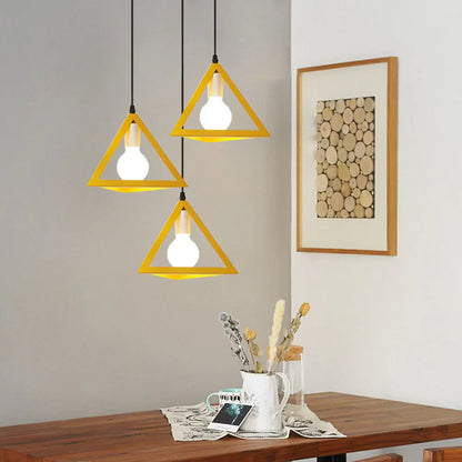 Floroux  -  Lampe suspendue vintage en fer