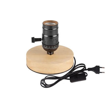 Floroux - Lampe de décoration en bois rétro