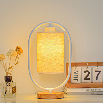 Élégance Intemporelle - Lampe LED en Bois Vintage avec Fonction Dimmable