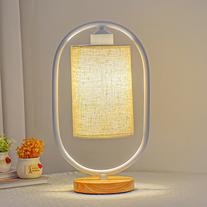 Élégance Intemporelle - Lampe LED en Bois Vintage avec Fonction Dimmable