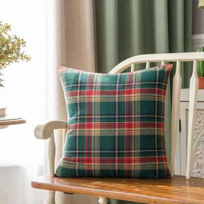 Couverture à carreaux de style de Noël vintage, couverture complète de canapé