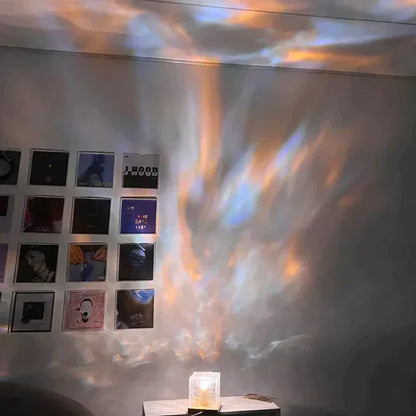 Lampe de table en forme de cube