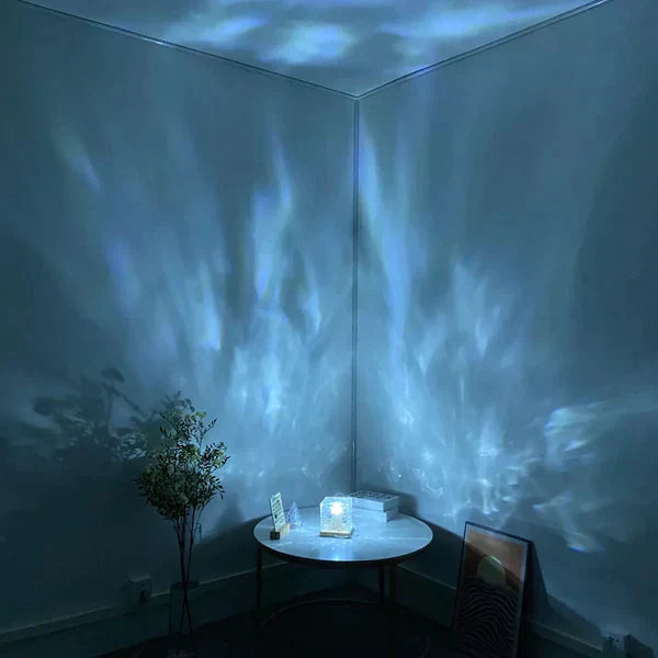 Lampe de table en forme de cube