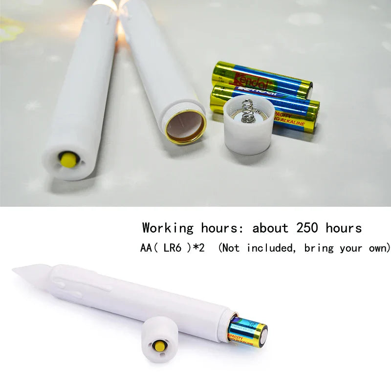 Floroux - Bougie LED sans scintillement