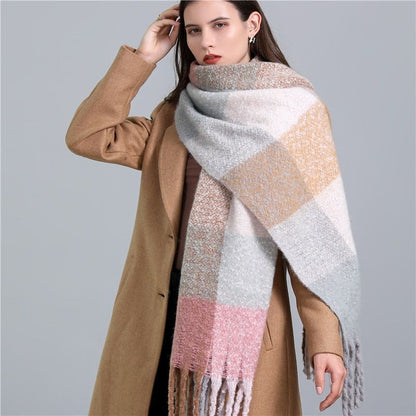 CosyPlaid Écharpe – Chaleureux, Style d'Hiver Tendance