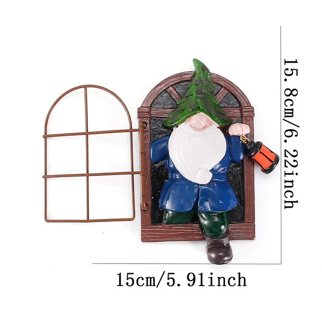 Floroux - Statue de nain à barbe blanche