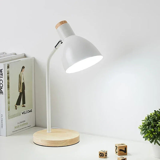 BoisLumi - Lampe de Table en Bois Naturel et Créatif