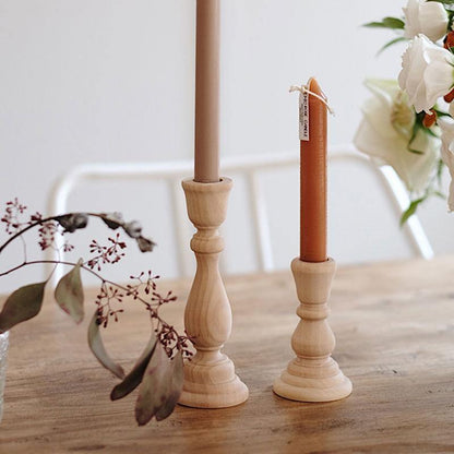 Floroux Classique Wooden Candle Holder | Timeless Design | Elegant Table Decoration
