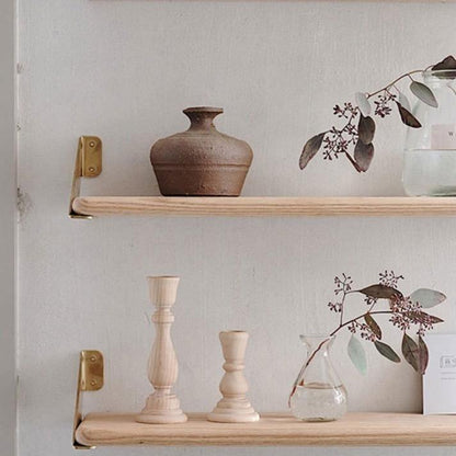 Floroux Classique Wooden Candle Holder | Timeless Design | Elegant Table Decoration