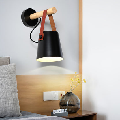 Floroux conical wall lamp in wood | Modern design | Eco-friendly | Interior decoration