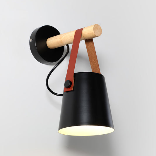 Floroux conical wall lamp in wood | Modern design | Eco-friendly | Interior decoration