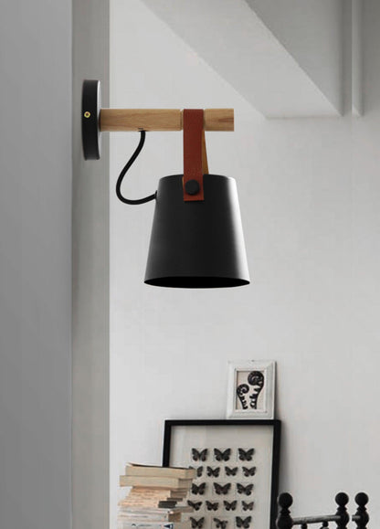 Floroux conical wall lamp in wood | Modern design | Eco-friendly | Interior decoration