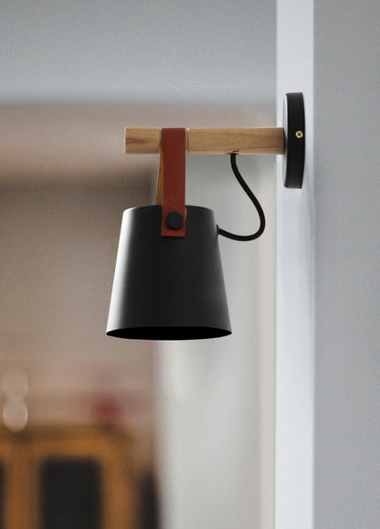 Floroux conical wall lamp in wood | Modern design | Eco-friendly | Interior decoration