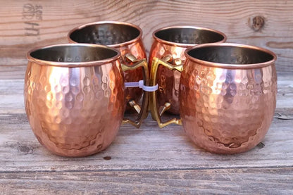 ChillCopper – Ensemble de Tasses en Cuivre Martelé