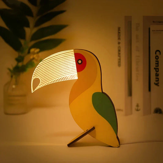 Floroux | Lampe animalière adorable pour la table