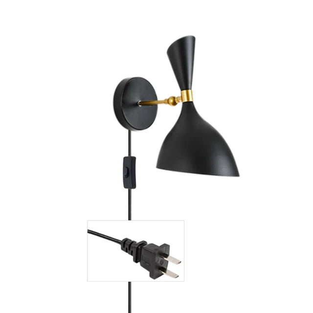 Floroux - Noir Blanc Lampes murales nordiques