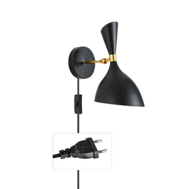 Floroux - Noir Blanc Lampes murales nordiques