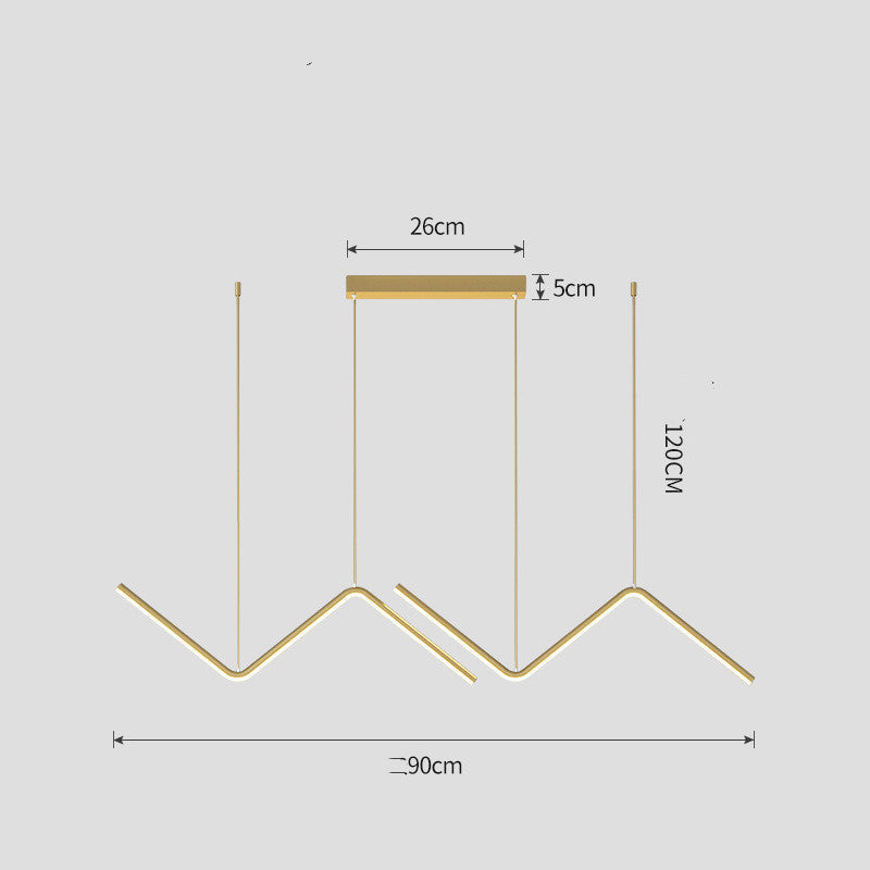 Floroux - Lustre impressionnant à rayures pour votre maison