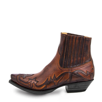Floroux - Bottes de cowboy en cuir