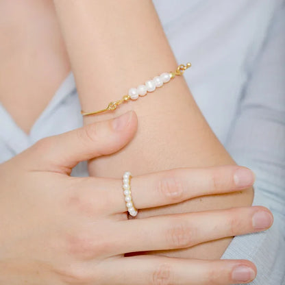 Amaris Bague de Perle Raffinée – Un Bijou Intemporel
