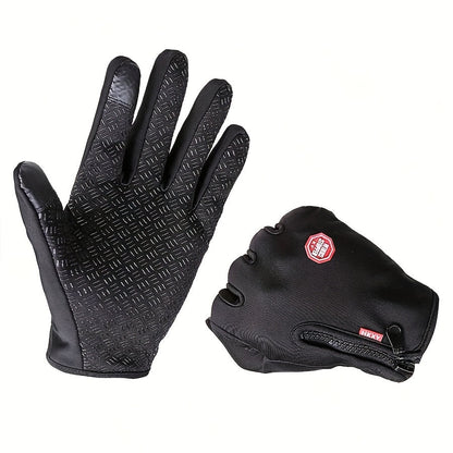 Lucas | Gants d'hiver à écran tactile – Coupe-vent, Imperméable & Chaud pour le cyclisme, la course & la pêche