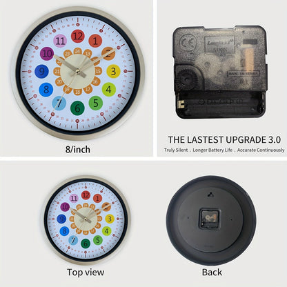 Horloge murale Floroux - Design tournesol, horloge silencieuse