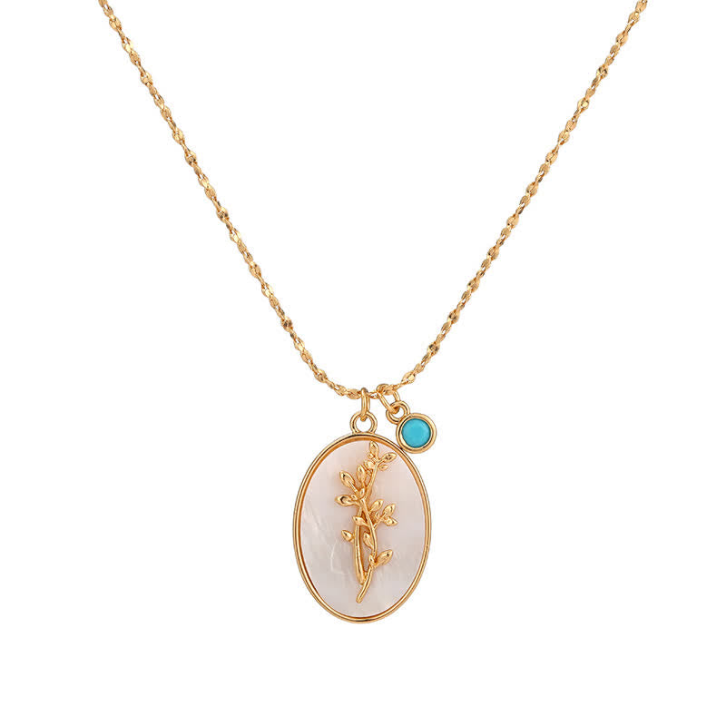 Aurora Pierre de Naissance et Fleurs de Naissance Collier – Un Bijou Personnel pour Mes Chers Gens