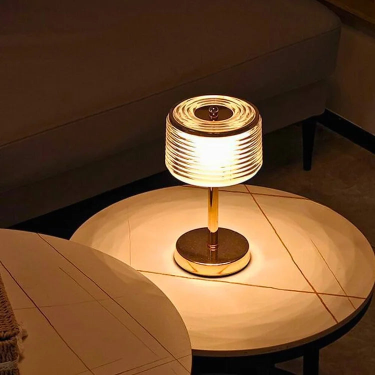 Floroux – Lampe de table LED élégante en anneau pour appartements modernes