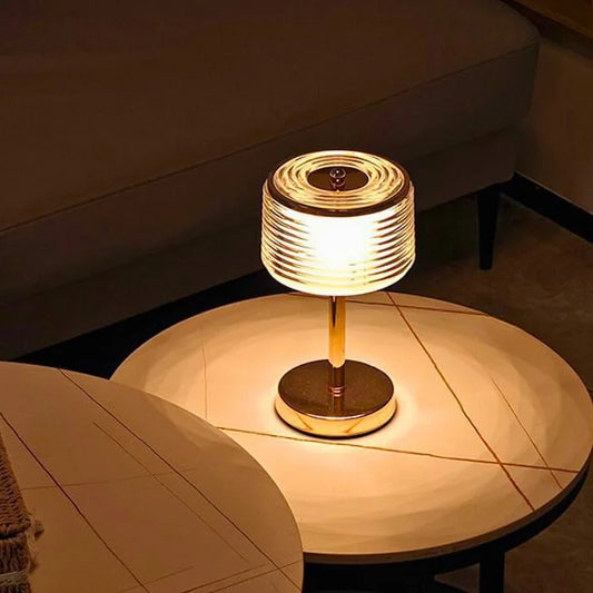 Floroux – Lampe de table LED élégante en anneau pour appartements modernes