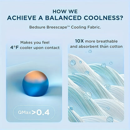 CoolBreeze – Ultra-Doux Couverture Refroidissante pour le Confort d'Été