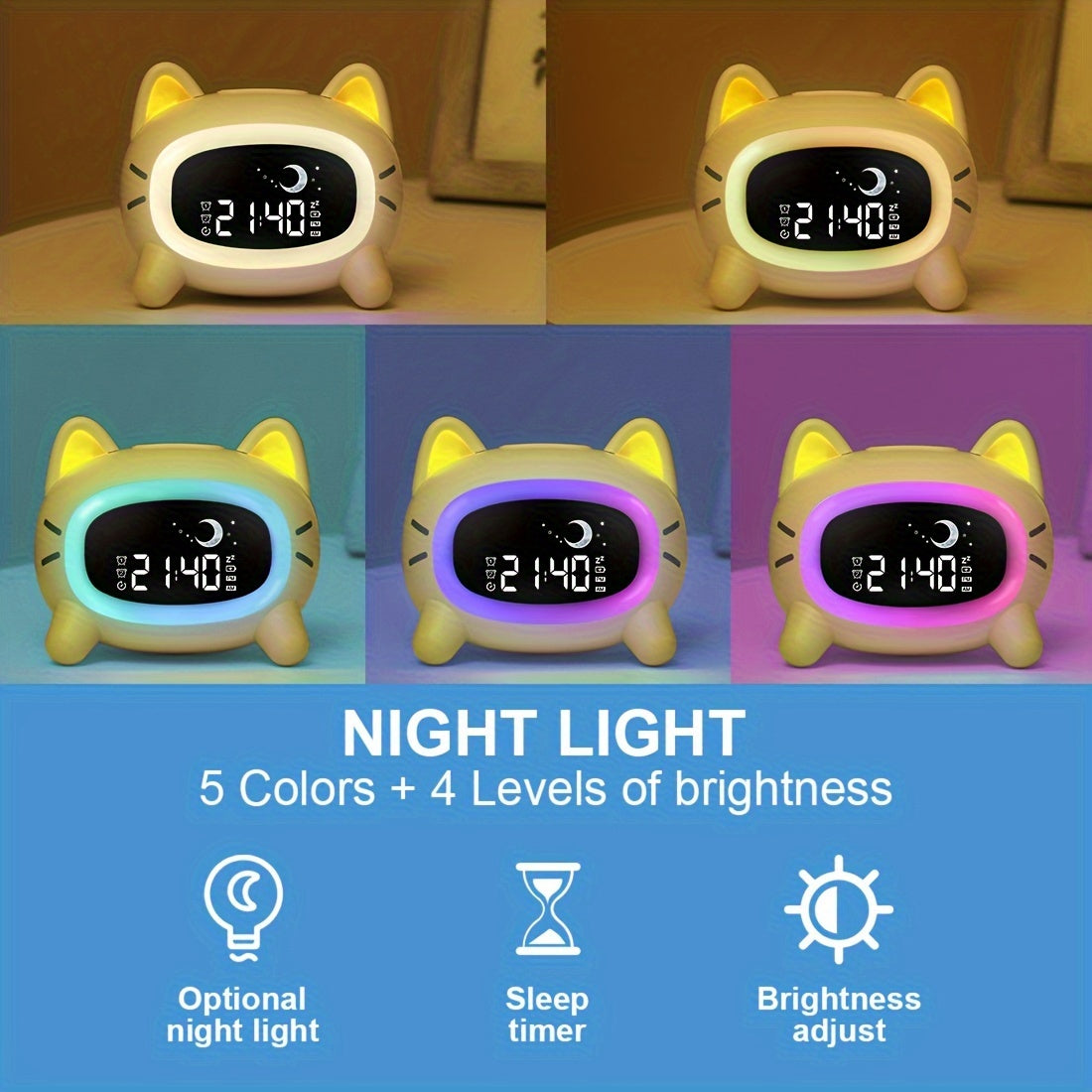 DreamClock – Réveil avec Veilleuse et Son