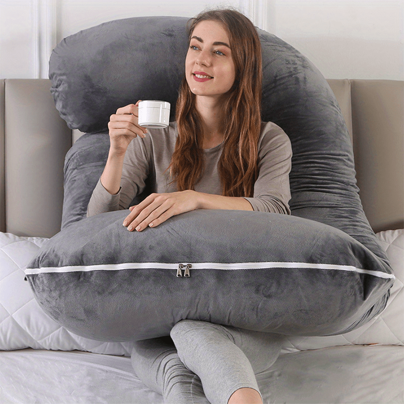 CâlinConfort – Coussin de grossesse ergonomique en forme de J