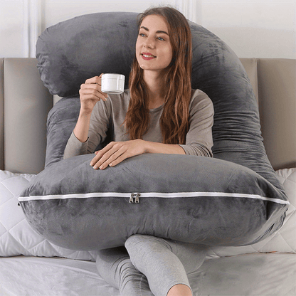 CâlinConfort – Coussin de grossesse ergonomique en forme de J