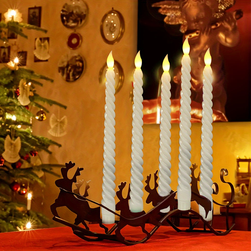 Bougies sans flamme Floroux - Bougies LED sans fil avec effet flamme réaliste