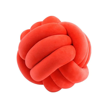 Coussin de lancer en balles nouées décoratives PlushKnot