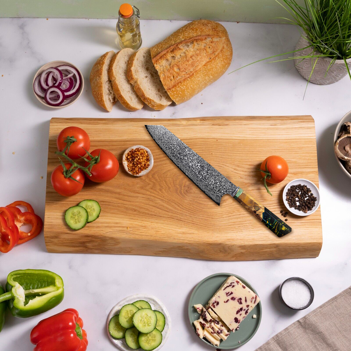 EmeraldKnife - Couteau de cuisine japonais